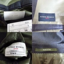 美品 Alfred Dunhill アルフレッドダンヒル 2021年製造 シングル 2B テーラードジャケット 170/96A ダークグレー 灰色 115_画像6