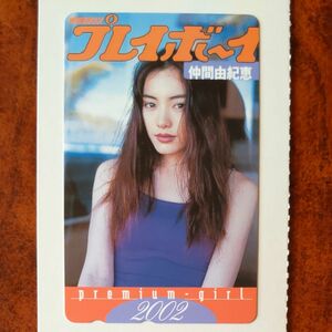 【未使用】仲間由紀恵　 テレカ　 週刊プレイボーイ