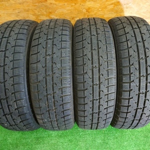 【青森発】165/60R15 77Q TOYO OBSERVE GARIT GIZ 7分山 2014年製 4本 冬タイヤ A078 訳アリ 格安 ハスラー など