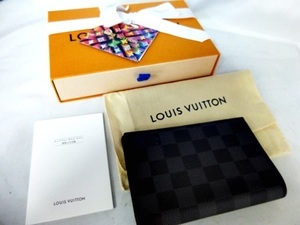 [fns]未使用 LOUIS VUITTON ルイ・ヴィトン ダミエ グラフィット クーヴェルテュール・パスポール NM N64411 イニシャル入り