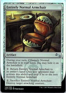 FOIL/Entirely Normal Armchair/Unstable/英語版/MTG１枚 [FC]