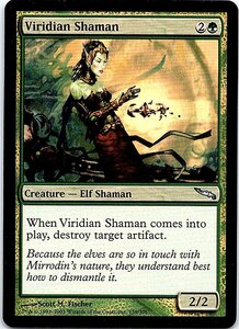 FOIL/ヴィリジアンのシャーマン/Viridian Shaman/ミラディン/英語版/MTG１枚 [FC]