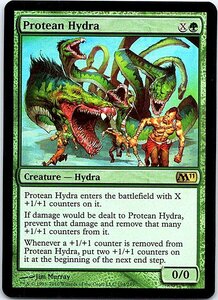 FOIL/変幻のハイドラ/Protean Hydra/M11/英語版/MTG１枚 [FC]