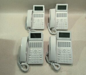 Ω ZP1 16618◆ 保証有 NTT A1-(24)IPTEL-(1)(W) αA1 24ボタンIP電話機 東20年製 4台セット 動作OK・祝10000！取引突破！！