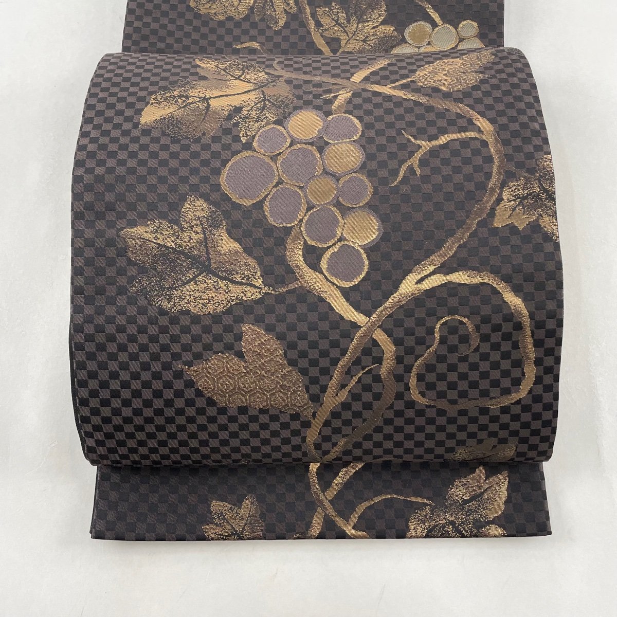 袋帯 帯 中古 リサイクル帯 正絹 仕立て上がり 刺繍 西陣織証紙番号 