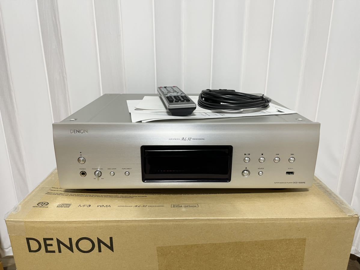 驚きの価格 Denon CD SACDプレーヤー ハイレゾ音源対応 プレミアムシルバー DCD-1500RE-SP