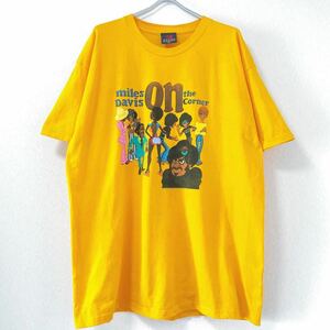 ■激レア■00s USA製 MILES DAVIS ON THE CORNER Tシャツ XL マイルス デイビス JAZZ ジャズ 90s ビンテージ