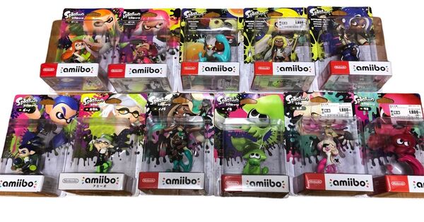 amiibo アミーボ スプラトゥーン Nintendo 任天堂 ボーイ ヒメ ガール タコ ネオンピンク