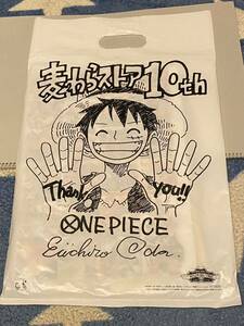 麦わらストア　ONE PIECE ショッパー　10周年　ルフィ☆ワンピース