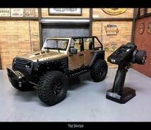 AUSTAR SCX10 Jeep RUBICON ジープ ルビコン KYX製オープン樹脂ボディー クローラーRC 動画有り axial Traxxas_画像10