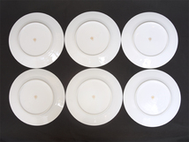 大倉陶園 ゴールドライン（リムシェープ）２５．５cm ミート皿 ６枚 白磁 金彩 陶磁器 洋食器 西洋美術 OKURA ART CHINA　　z3364o_画像6