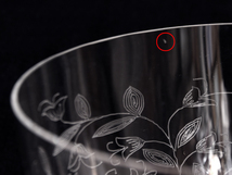 BOHEMIA Crystalea ボヘミア フラワーベース 草花図 クリスタルガラス チェコ ハンドカット 花瓶 花器 花生 西洋美術 b7528n_画像9