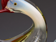 イタリア MURANO ムラノ ヴェネツィア ガラス 水鳥 オブジェ ガラス工芸 センターピース 西洋美術 　b8568s_画像10