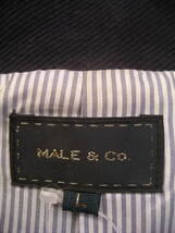 ＭＡＬＥ　＆　ＣＯ★コットンハーフコート★ＮＡＶＹ★Ｌサイズ！_画像4