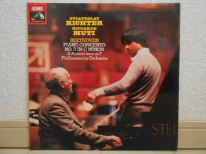 英HMV ASD-3543 リヒテル ムーティ ベートーヴェン ピアノ協奏曲第3番 オリジナル盤