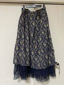  axes femme *bro Sam pattern do Lost skirt * navy blue 