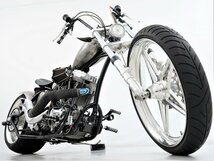 300ワイド フルカスタム 公認 リジッド エボ 1340 HD純正エンジン HSRキャブ DYNA-S GCBフォーク F23インチ オープンベルト 動画有り_画像2