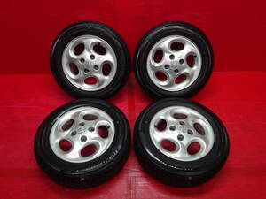 プジョー純正14インチホイール 4本 5.5J +34 4H 108 YOKOHAMA iceGUARD iG50 PLUS 175/65R14 スタッドレスタイヤ Peugeot 206 アイスガード