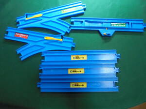  Plarail. direct line rail 3ps.@+ Stop rail 1 pcs + Turn au trail R 1 pcs +L 1 pcs 