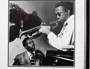 マイルス・ディビス/ハワード・マギー/New York 1948/アートピクチャー額装/Miles Davis/Howard McGhee/モダン・ジャズの帝王/Jazz Icon