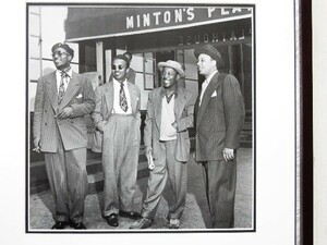 monk/ Howard * Magi -/roi* L do ridge /N.Y.1948/ art pik frame /Monk/Roy Eldridge/Teddy Hill/ interior / monochrome photograph / Jazz 