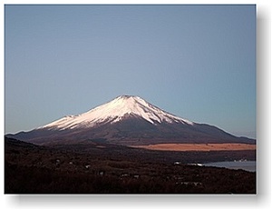 オリジナルフォトポストカード 2017年11月29日 パノラマ台 より 山中湖 と 富士山 Ver.5