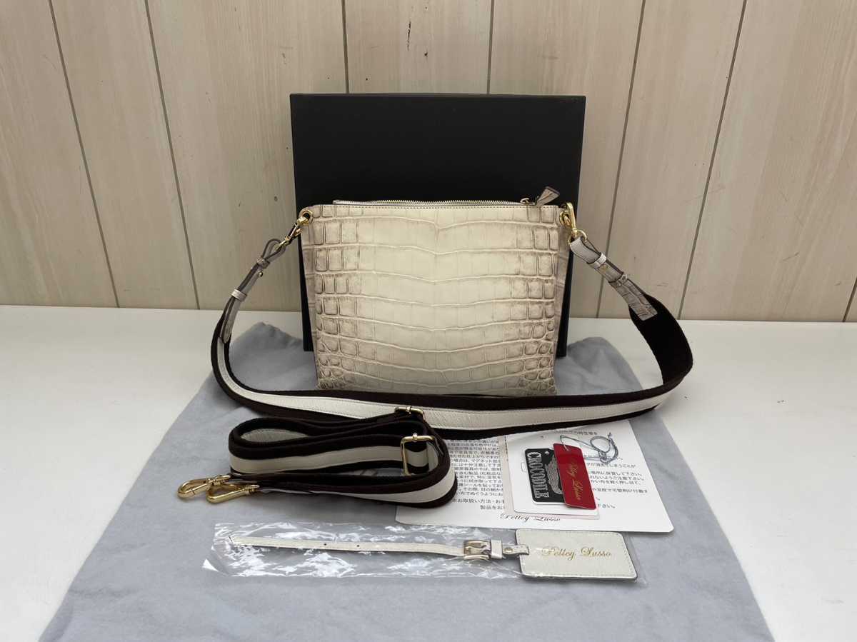 購入 ★ Pelley Lusso ペレリールッソ★PLIP付マットクロコwayバッグ
