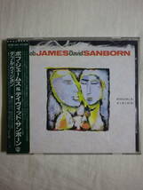 シール帯仕様 『Bob James ＆ David Sanborn/Double Vision(1986)』(1986年発売,32XD-441,廃盤,国内盤帯付,歌詞付,Steve Gadd)_画像1