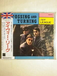 税表記無し帯 『The Ivy League/Tossing And Turning(1989)』(1989年発売,25CP-37,廃盤,国内盤帯付,歌詞付,60's,UKポップ)