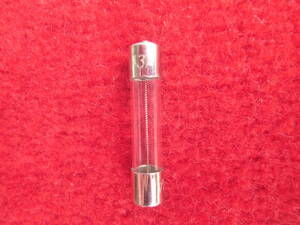  glass tube fuse 3A (( size 30.) unused goods *