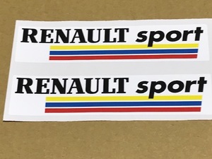 ≪即納 送料無料≫ Renault Sport Stripes ルノー 155mm 2枚セット ステッカー シール