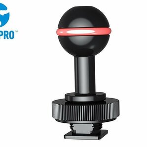 新品 DIVEPRO ダイブプロ ホットシュー ボールマウント ホットシューベース 水中カメラ ストロボ ライトの固定 [Z05]の画像1