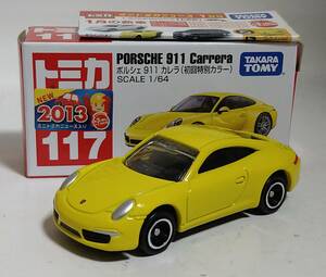 【即決】トミカ　１１７ ポルシェ９１１ カレラ　（初回特別カラー）