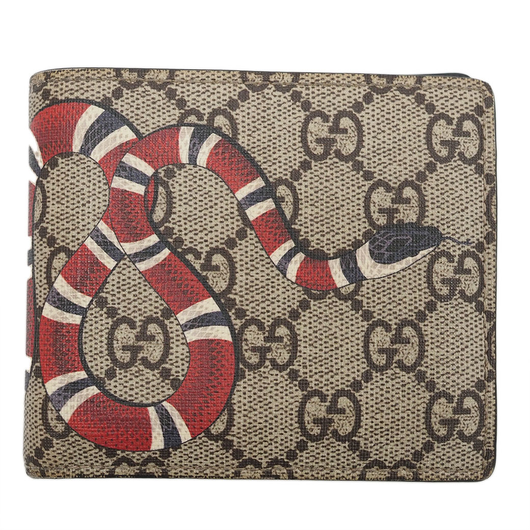 特価良品 GUCCI グッチ 財布 蛇 スネーク 折り財布 【初公開!】JK