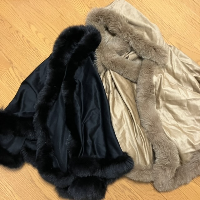 ヤフオク! -「カシミア ポンチョ ファー」(レディースファッション) の