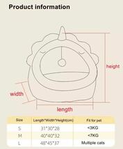 ペット犬猫用 Sサイズ グレーベッドドームハウス 寒さ対策 柔らかい おしゃれ_画像2