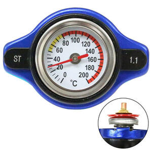 水温計付 ラジエーター キャップ 1.1k タイプA [ブルー] アテンザスポーツワゴン GYEW GY3W 2002/05-2008/01 LF-DE L3-VE ラジエター