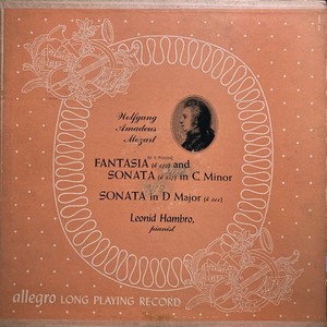 米Allegro [バラ２枚セット] レオニード・ハンブロ／モーツァルト ピアノ・ソナタと幻想曲