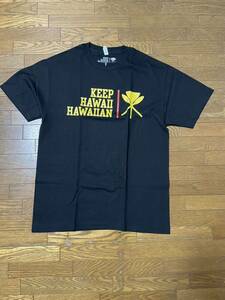 KEEP HAWAII HAWAIIAN キープハワイ　Tシャツ　ブラック　Lサイズ