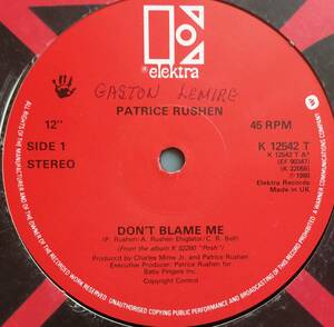 Patrice Rushen /Don't Blame Me /Time Will Tell UK盤オリジナル12inch