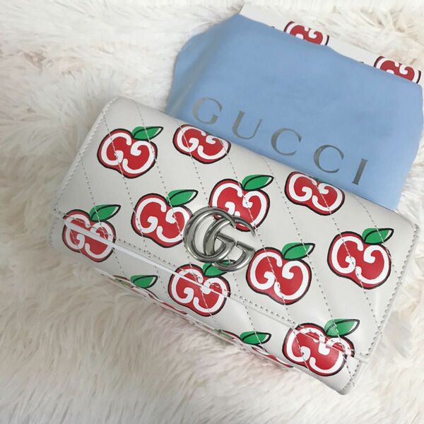 GUCCI リンゴ グッチ長財布 ロングウォレット アップル