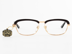 ヴィンテージ サーモントブロー 金メッキ ゴールド ブラウン 小さいサイズのメガネ 325