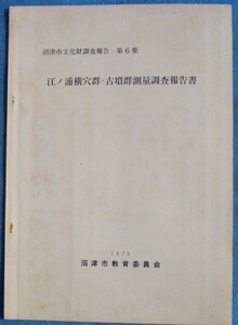 ☆☆★江ノ浦横穴群・古墳群測量調査報告書 沼津市文化財調査報告6 （静岡県）沼津市教育委員会