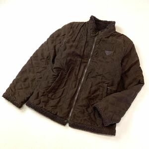 [ eminent . design ]KARL HELMUT Karl hell m quilting boa jacket men's L size Brown 