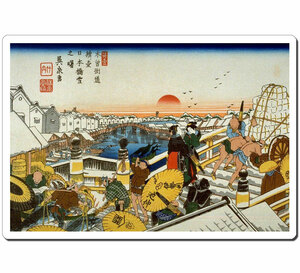 浮世絵マウスパッド 01010-歌川広重-日本橋