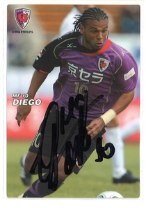 直筆サイン入2009 CALBEE 京都サンガF.C.「ディエゴ DIEGO」068 ヴィッセル神戸 東京ヴェルディ 柏レイソル ベガルタ仙台モンテディオ山形