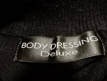 「送料無料」ボディドレッシング デラックスBODY DRESSING♪外せる衿:ミンクファー付き:黒色：羊毛混セーター＊サイズ38_画像8