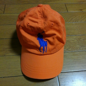  Ralph Lauren TODOLERto gong - Kids for 52. orange big po knee hat cap hat used 