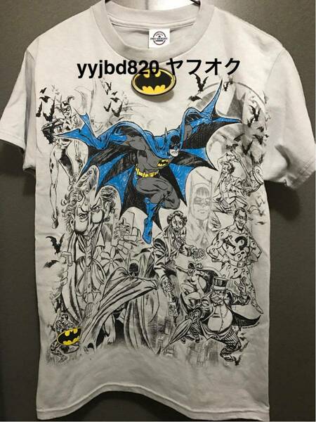 【即決・送料無料】　バットマン　Tシャツ（Sサイズ、グレー）