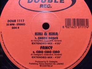 S E B 12”◆KIKI&KIKA/SNAKE DANCE・FANCY/CIAO CIAO CIAO・KIKI&FANCY GOOFY DJ/I WANNA PLAY GUITAR!・KIKI&FANCY/DANCE L I T T L E